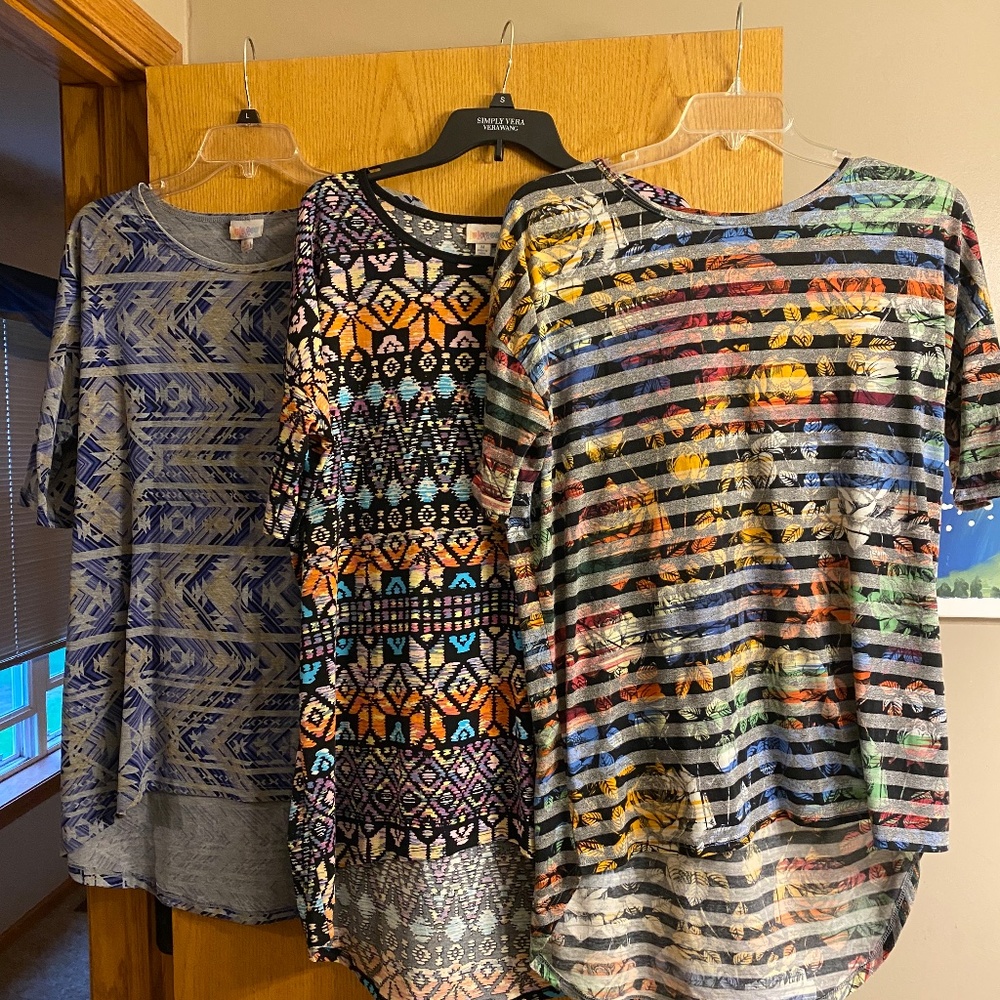Lot of 3 Lularoe Irma Size M